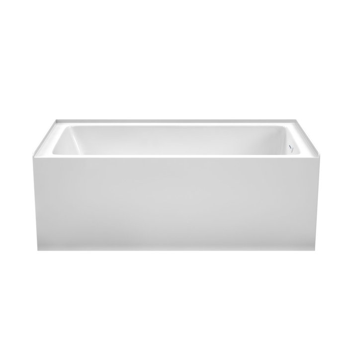 Wyndham Collection Grayley 60'' x 32'' Alcove Soaking Acrylic Bathtub & Reviews Wayfair